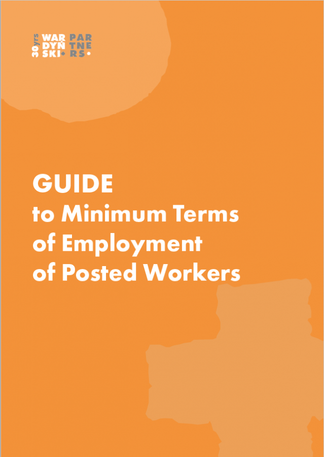 Publikacja: The guide to minimum terms of employment for posted workers