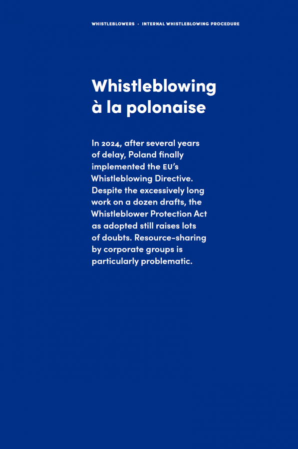 Whistleblowing à la polonaise