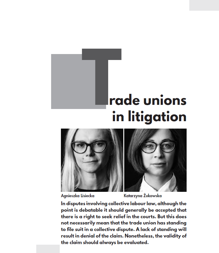 Trade unions in litigation