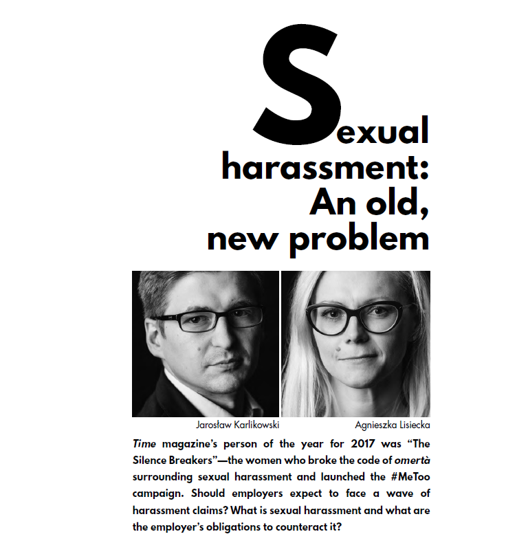 Sexual harassment: an old, new problem